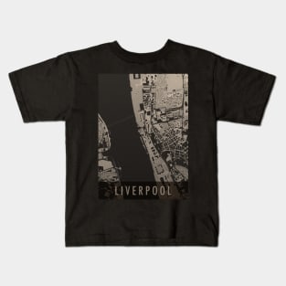 liverpool map Kids T-Shirt